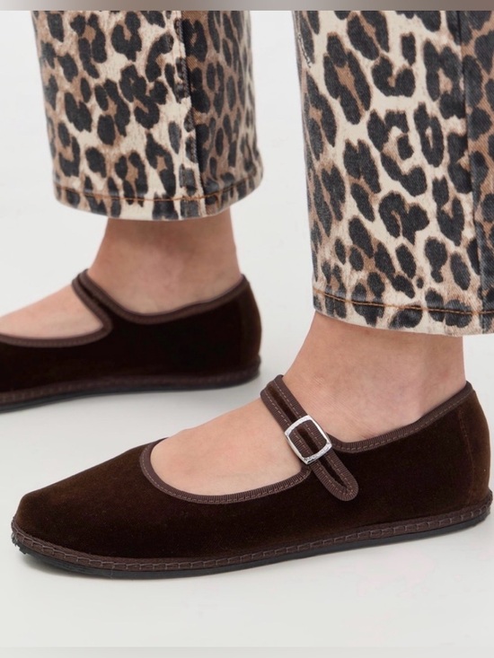 Vibi Venezia Shoes - Vibi Venezia brown velvet Mary Jane flats